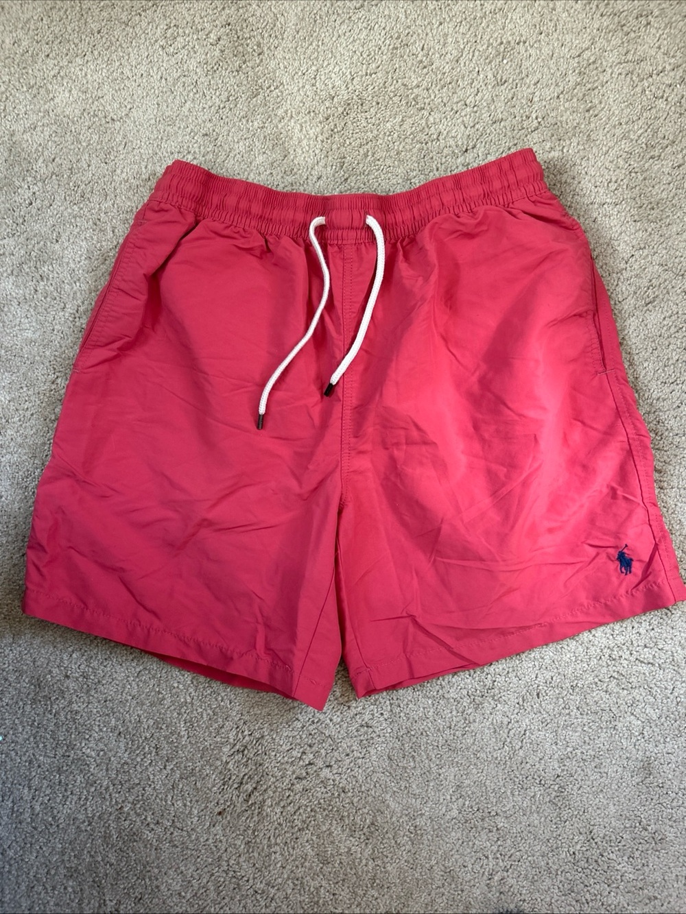 Men’s polo Ralph Lauren swim trunks red sz L swimsuit shorts